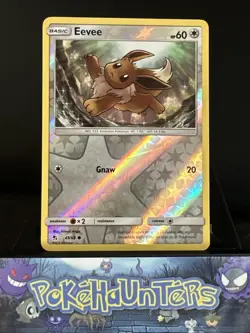 Pokemon Card Eevee 49/68 Hidden Fates Reverse Holo NM - Image 1
