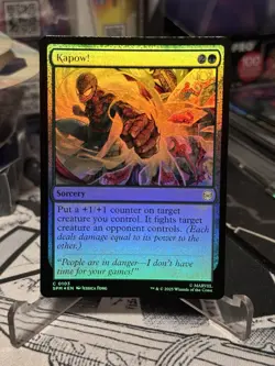 NM Foil Kapow!, MTG, Marvel's Spider-Man, Magic the Gathering, 103 - Image 2