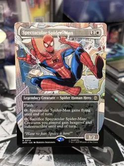Magic the Gathering Spider-Man MTG Borderless Spectacular Spider-Man Card #0014 - Image 1