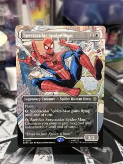 Magic the Gathering Spider-Man MTG Borderless Spectacular Spider-Man Card #0014 - Image 2