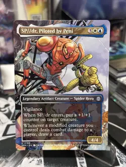 SP dr, Piloted by Peni (Borderless) #0199 MTG Marvel's Spider-Man Magic - Image 2