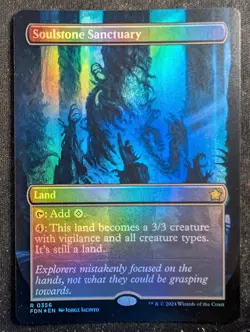 Soulstone Sanctuary - Borderless Foil - Magic Foundations (MTG) - Image 1