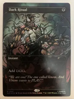 MTG Dark Ritual #2001 FOIL MTG Secret Lair SpiderMan Venom Unleashed (Colors) - Image 1