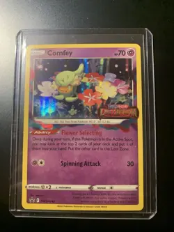 Comfey SWSH242 Stamped Pre Release Promo Holo Lost Origin Pokemon TCG Near Mint - Image 1