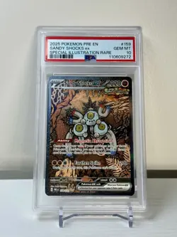 2025 POKEMON PRE EN-PRISMATIC EVOLUTIONS #159 SANDY SHOCKS EX PSA 10 - Image 1