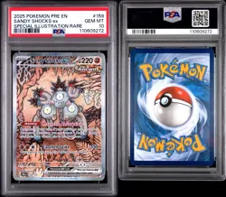2025 POKEMON PRE EN-PRISMATIC EVOLUTIONS #159 SANDY SHOCKS EX PSA 10 - Image 5