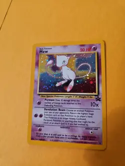 Mew HOLO FOIL Black Star Movie WOTC Promo 9 Pokemon TCG Holographic - LP - Image 1