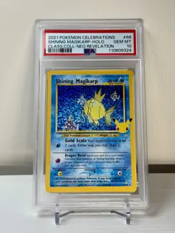 2021 POKEMON CELEBRATIONS CLASSIC COLL #66 SHINING MAGIKARP-HOLO PSA 10 - Image 1