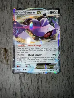 Pokemon TCG Genesect-EX 64/124 Fates Collide Holo NM - Image 1