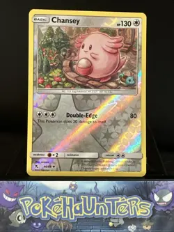 Pokemon Card Chansey 46/68 Hidden Fates Reverse Holo Rare Near Mint - Image 1