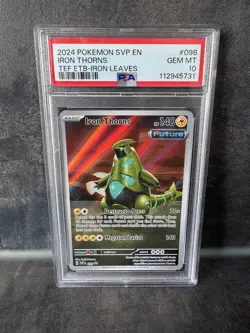 2024 Pokemon SV Black Star Promo Temporal Forces Iron Thorns #98 PSA 10 GEM MINT - Image 1