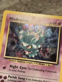 Pokemon Card TCG Misdreavus Holo Rare 11/64 Neo Revelation - Image 2