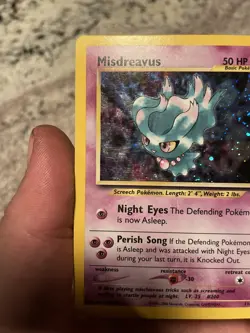 Pokemon Card TCG Misdreavus Holo Rare 11/64 Neo Revelation - Image 3