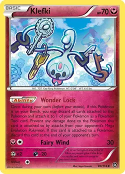 Klefki 80/114 XY - Steam Siege Regular LP-Lightly Played Pokemon Card TCG - Image 1