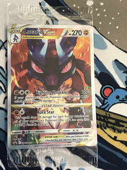 Lucario VSTAR SWSH291 SWSH: Sword & Shield Promo Cards Holo SEALED - Image 1
