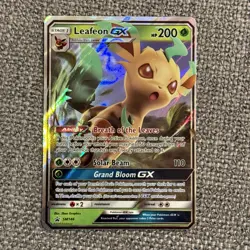 Leafeon GX SM146 Black Star Promo Set ULTRA RARE Pokemon Card - Image 1