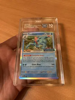 TAG 10 FERALIGATR #SVP 089 - Pokemon TCG Card TEMPORAL FORCES PRERELEASE STAFF - Image 2