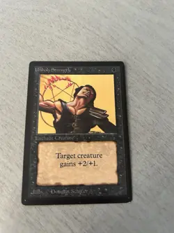 Magic The Gathering MTG Unholy Strength Beta - Image 1