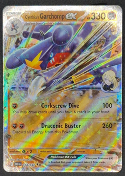 Cynthia's Garchomp EX, 104/182, Destined Rivals, Holo Rare, NM - Image 1