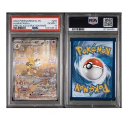 Pokemon Alakazam EX Holo Card 201/165 SV Scarlet & Violet 151 PSA Gem MT 10 - Image 3