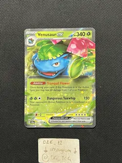 Pokemon Stellar Crown - Venusaur Ex - 001/142 - Full Art - M/NM - Image 1