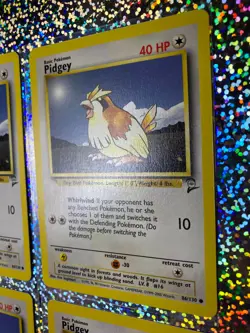 2000 Pokemon TCG Base Set 2 Regular Non-Holo 86/130 Pidgey (x4) - Image 3