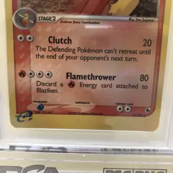 2003 Pokemon Ex Ruby & Sapphire Blaziken- Reverse Foil (#15) - Nm-Mt PSA 8 87 - Image 3