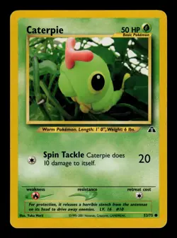 Caterpie 53/75 - LP - Neo Discovery, WOTC Pokemon - Image 1