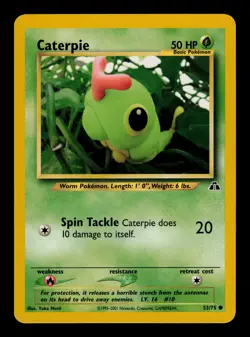 Caterpie 53/75 - LP - Neo Discovery, WOTC Pokemon - Image 1