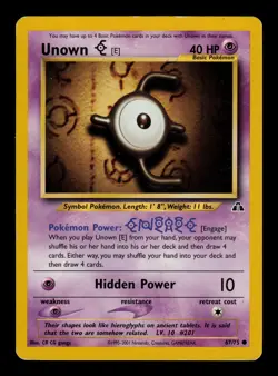 Unown [E] 67/75 - LP - Neo Discovery, WOTC Pokemon - Image 1