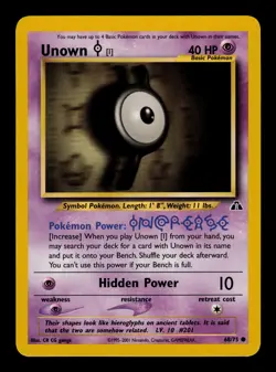 Unown [I] 68/75 - LP - Neo Discovery, WOTC Pokemon - Image 1