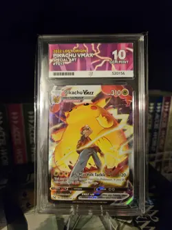 Pokemon Pikachu TCG VMAX Lost Origin Trainer Gallery TG17/TG30 ACE 10 GRADED - Image 1
