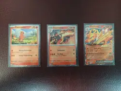 Pokemon TCG: Charizard ex Super-Premium Promo Set of 3 | Charmander Charmeleon - Image 1