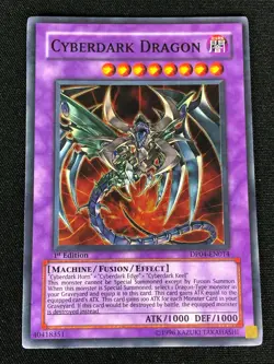YUGIOH CYBERDARK DRAGON DP04-EN014 1ST SUPER (NM) - Image 1