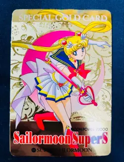 Excellent condition 641 Special Gold Card Sailor Moon Magical Card System Amada - Image 3