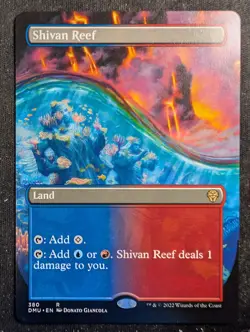 Shivan Reef - Borderless - Dominaria United (MTG) - Image 1