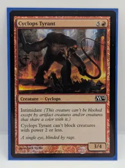 MTG Cyclops Tyrant Magic 2014 (M14) Foil Common NM - Image 1