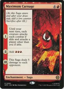 Maximum Carnage R Marvel's Spider-Man 83 NM Normal MTG - Image 1