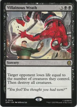 Villainous Wrath R Marvel's Spider-Man 74 NM Normal MTG - Image 1