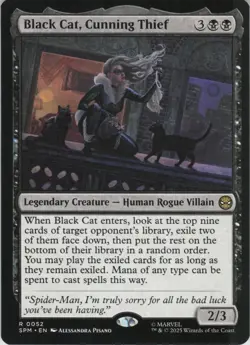 Black Cat, Cunning Thief R Marvel's Spider-Man 52 NM Normal MTG - Image 1