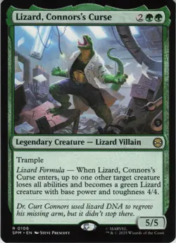 Lizard, Connors's Curse R Marvel's Spider-Man 106 NM Normal MTG - Image 1