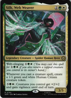 Silk, Web Weaver R Marvel's Spider-Man 145 NM Normal MTG - Image 1