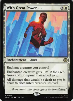 With Great Power . . . R Marvel's Spider-Man 24 NM Normal MTG - Image 1