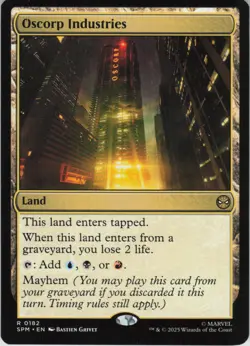 Oscorp Industries R Marvel's Spider-Man 182 NM Normal MTG - Image 1