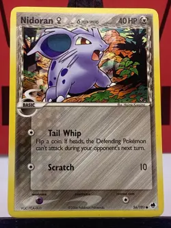 Nidoran 56/101 EX Dragon Frontiers Pokemon TCG Regular Common 2006 LP - Image 3