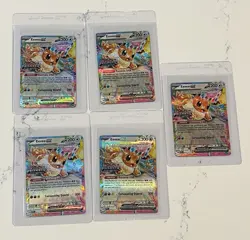 2025 Pokemon Prismatic Evolutions Eevee EX 075/131 SurpriseBox Exclusive Stampx5 - Image 1