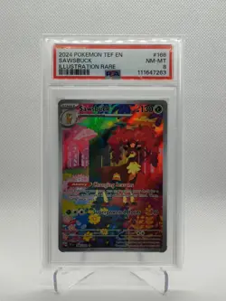 Sawsbuck 166/162 Pokemon Temporal Forces Special Illustration Rare - PSA 8 Slab - Image 1