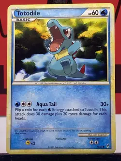 Totodile 74/95 Call of Legends Pokemon TCG Regular Common 2011 MP - Image 3