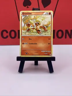 Growlithe 65/123 HeartGold SoulSilver Pokemon TCG Regular Common 2010 LP - Image 2