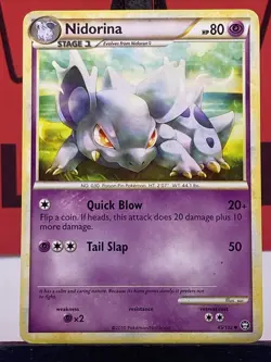 Nidorina 45/102 Triumphant Pokemon TCG Regular Uncommon 2010 MP - Image 3